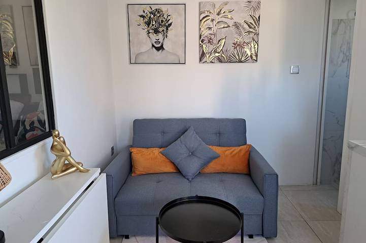 Ganze Wohnung, Charming studio with private courtyard in La Crau, Mittelmeerküste (Frankreich)
