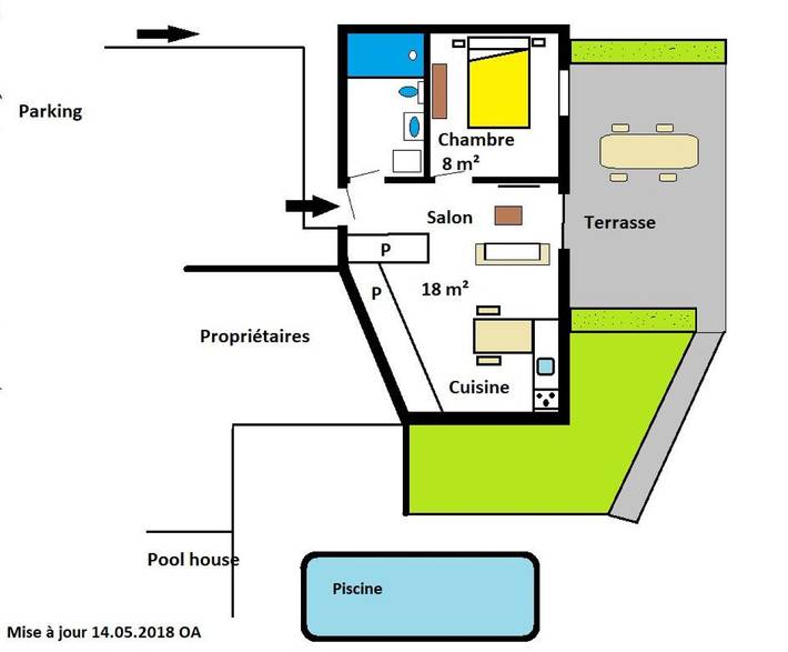 Gîte pour 2 personnes, avec jardin à Carcassonne - 2