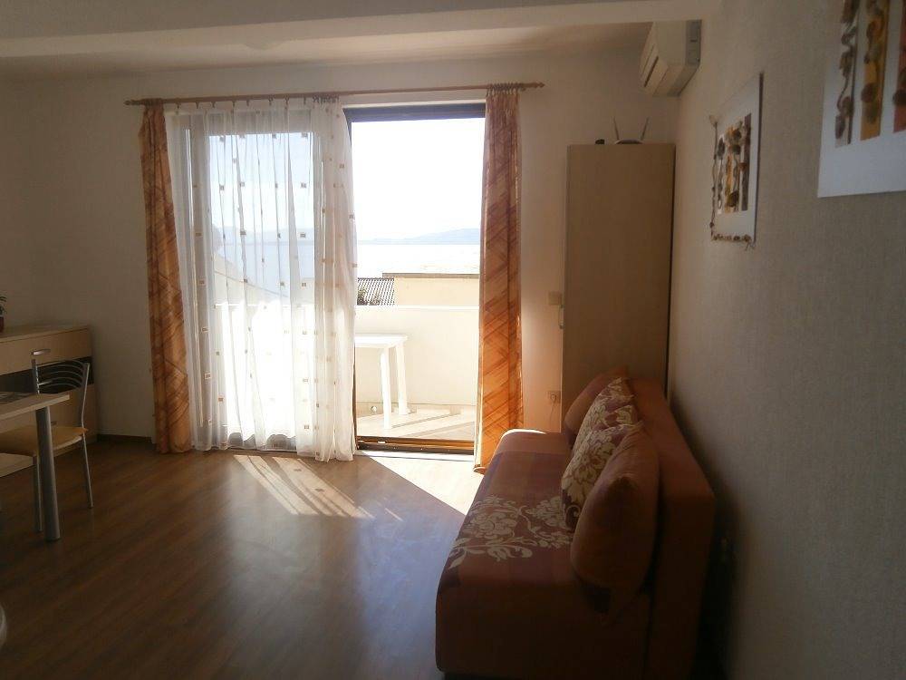 Cały apartament, Jednopokojowy apartament z balkonem i widokiem na morze Igrane, Makarska A-13535-b in Igrane, Riwiera Makarska