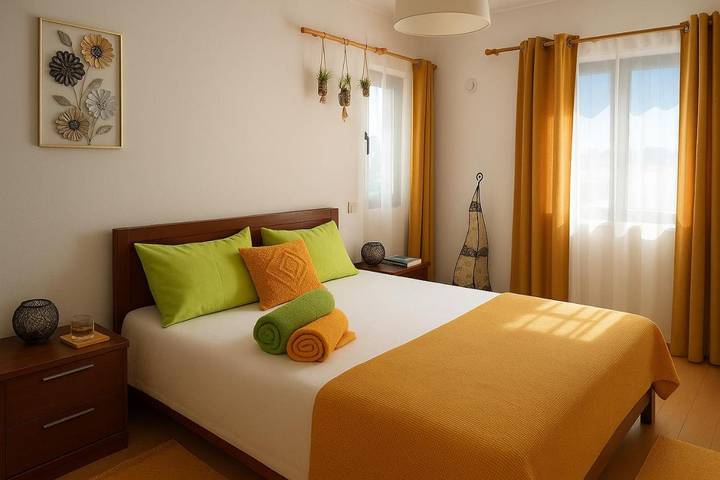 Apartamento de férias para 2 pessoas, com vista e varanda em Leiria