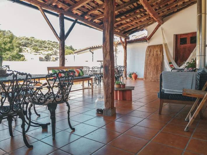 Casa de férias para 2 pessoas, com piscina e vista e ainda jardim no Norte