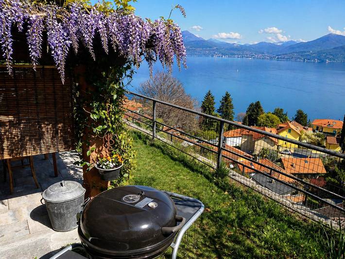 Ferienwohnung für 4 Personen, mit Ausblick und Terrasse sowie Seeblick und Garten in Italien - 4