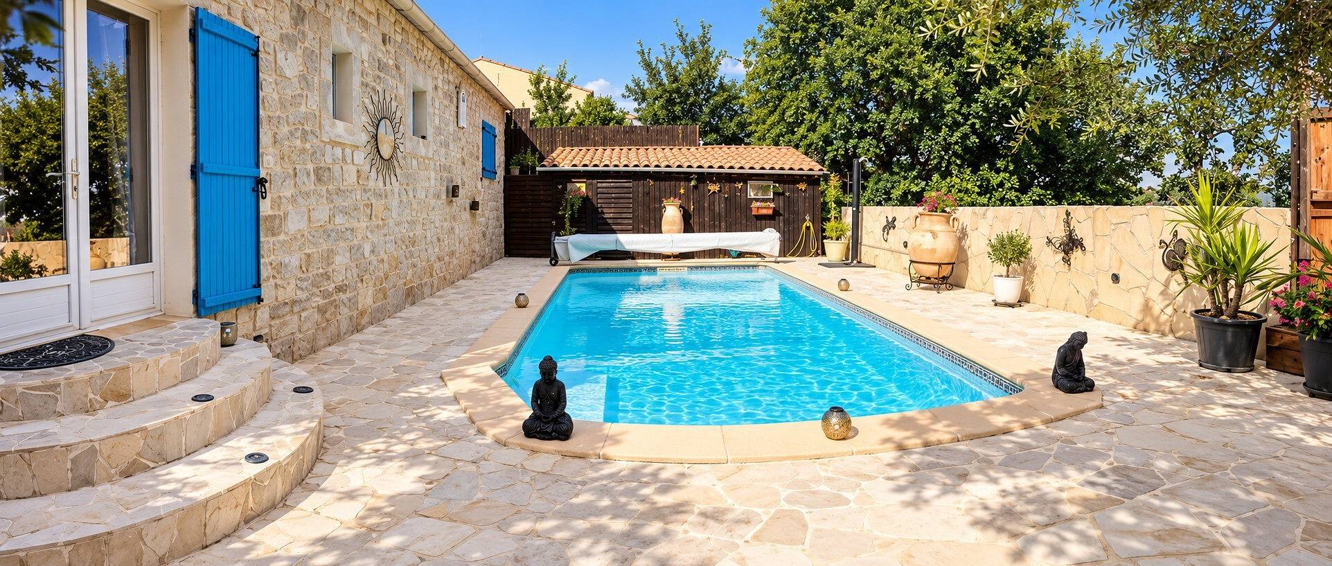 Chalé 'Le Cocon De Lydia' con piscina compartida, wifi y aire acondicionado in Ners, Región de Alès