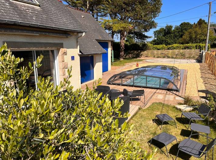 Gîte pour 14 personnes, avec jardin et piscine dans Plage du Verger - 2