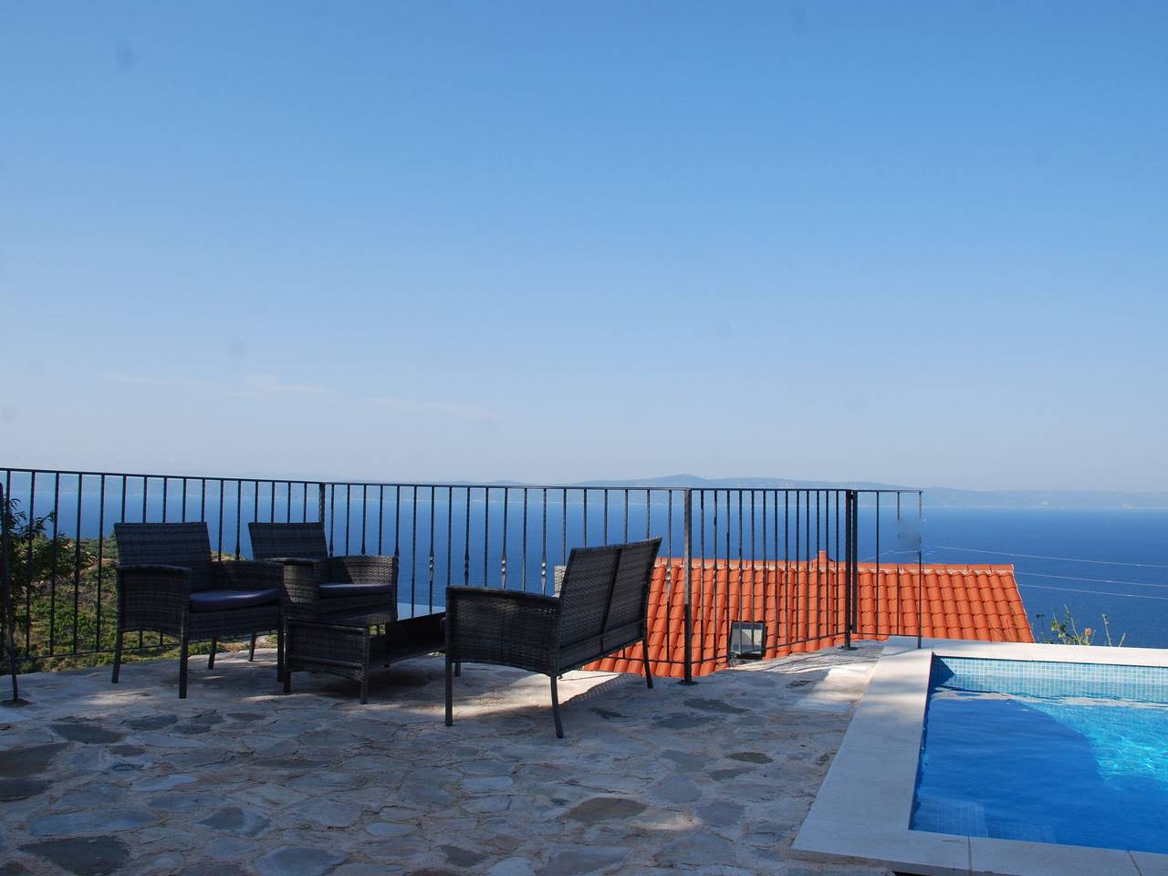 Wunderschöne Steinvilla mit tollem Ausblick in Podgora, Rivera de Makarska