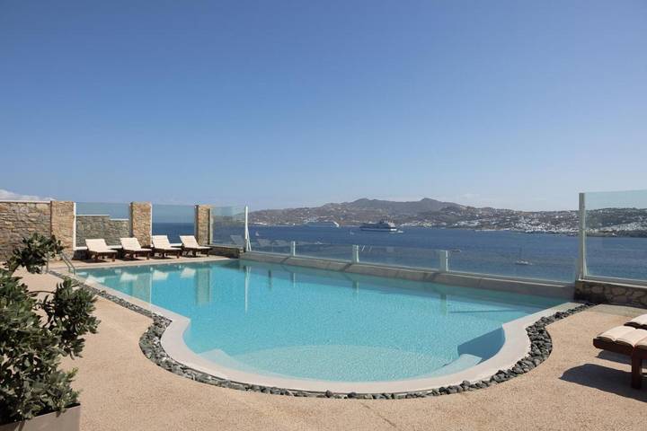 Ferienhaus für 8 Personen, mit Pool und Ausblick sowie Terrasse, mit Haustier auf Mykonos - 3