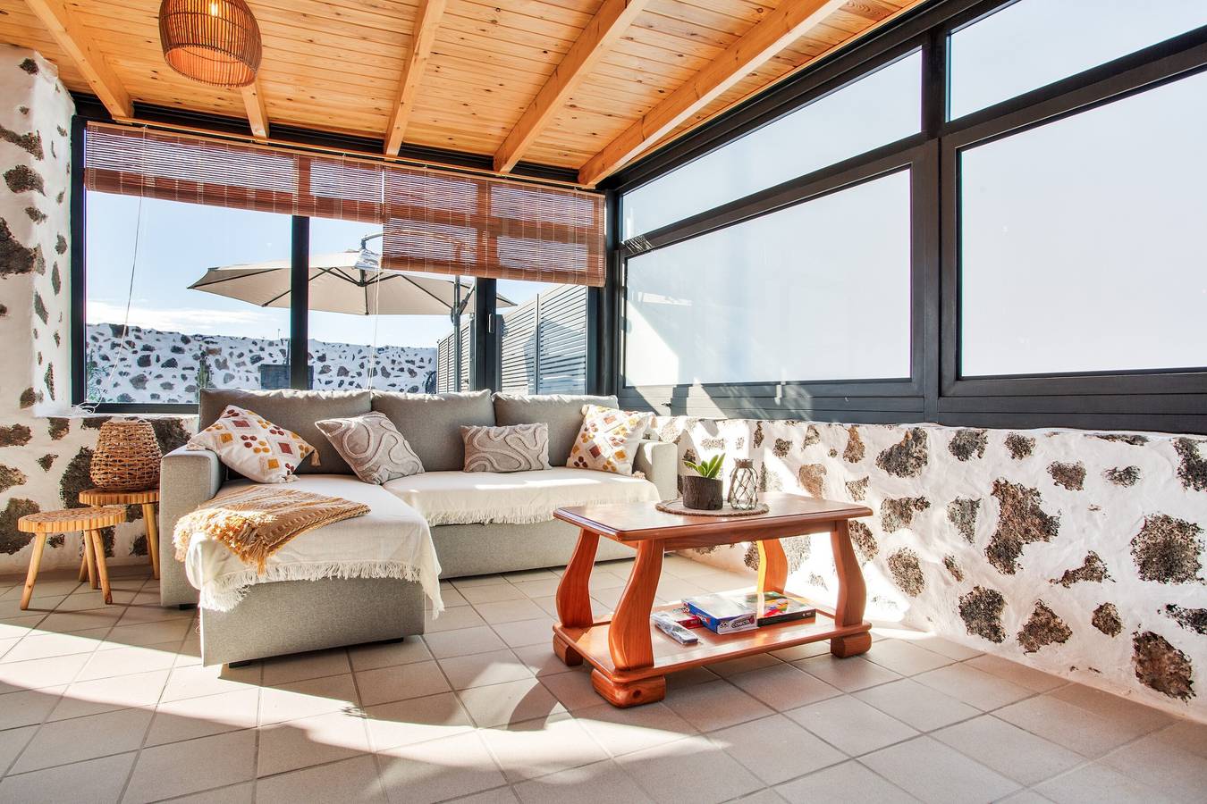 Casa Abuela María mit privater Terrasse und Wlan in Lajares, La Oliva