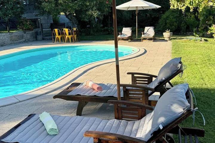Ferienhaus für 8 Personen, mit Balkon und Garten