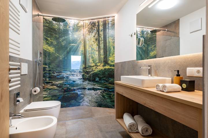 Hel lägenhet, Apartment 'Binterhof Genziana' with Mountain View, Private Terrace and Wi-Fi in Tiosels, Kastelruth