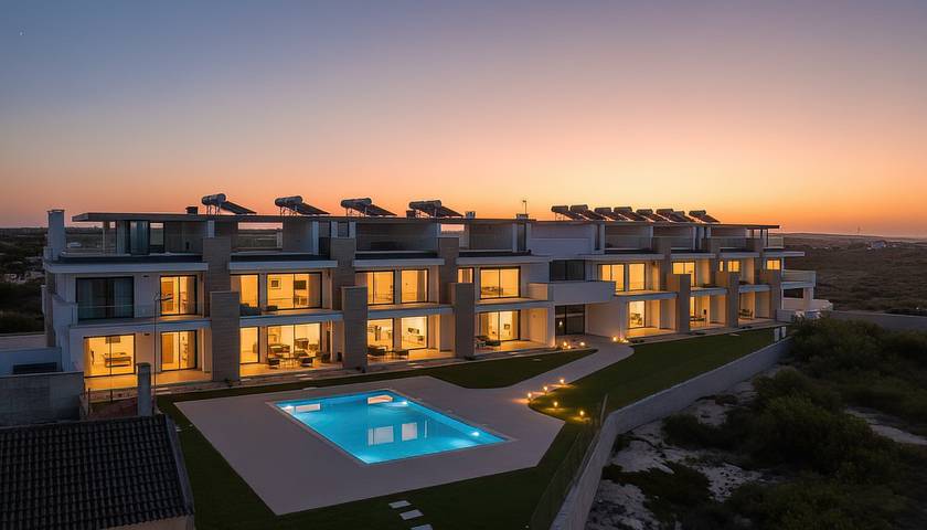Casa de férias para 4 pessoas, com Varanda e Piscina em Marinha Grande