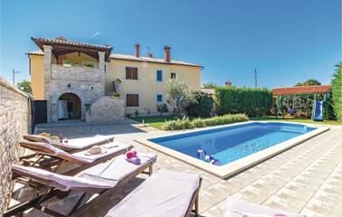 Ferienhaus für 7 Personen, mit Terrasse in Barban