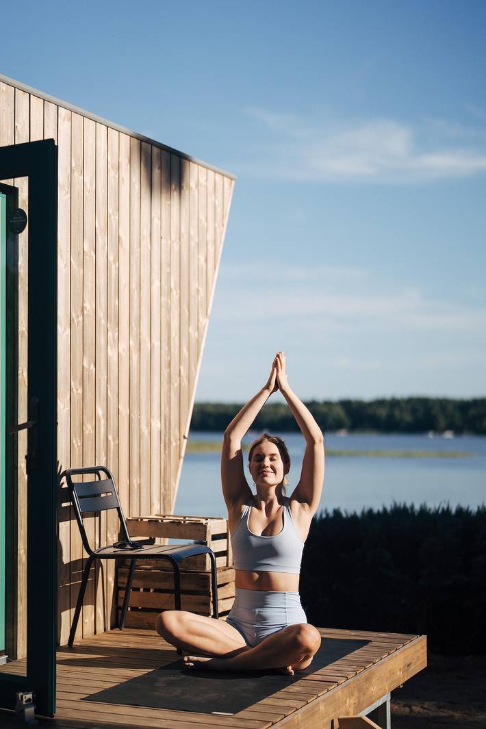 Camping für 2 Personen, mit Terrasse und Garten sowie Sauna und Seeblick in Mecklenburg-Vorpommern - 4