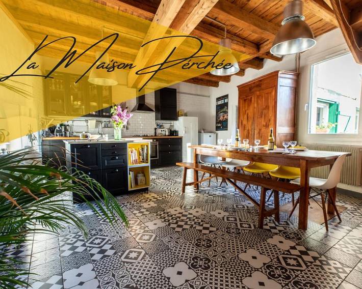 Maison de vacances pour 6 personnes, avec Balcon et Terrasse ainsi que Jardin et Vue à Thiers