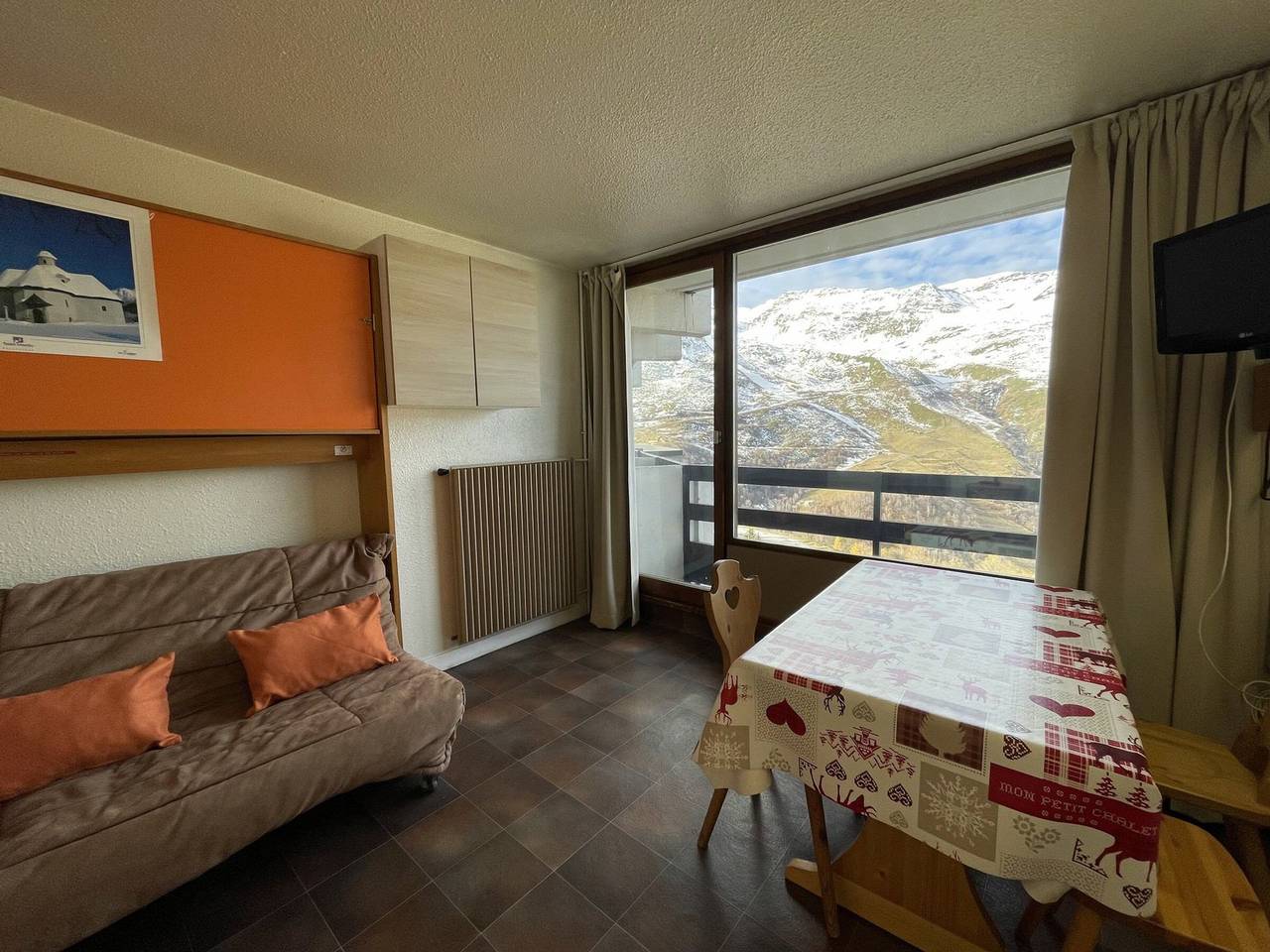 Ganzes Studio, Studio mit Balkon und Badewanne direkt an den Pisten in Les Menuires, Saint-Martin-de-Belleville