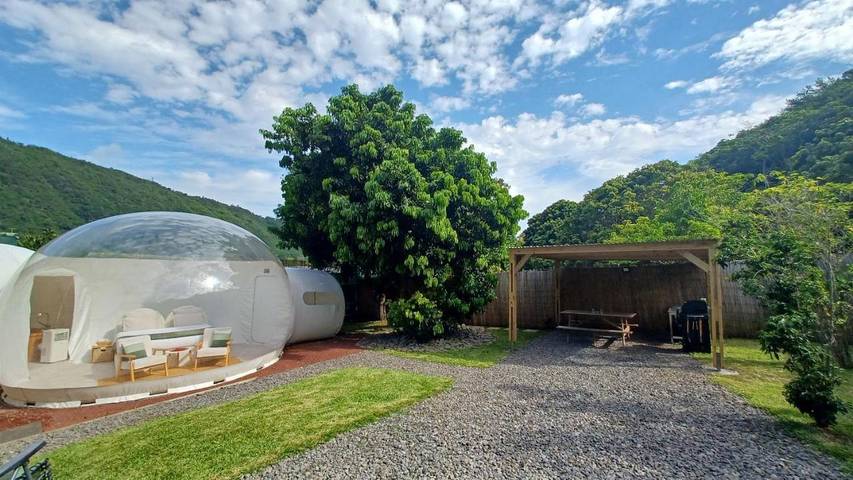 Tente pour 2 personnes, avec sauna ainsi que vue et jardin sur l' Île de la Réunion - 3