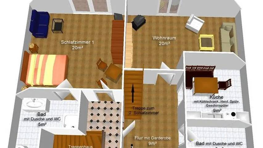 Ferienwohnung für 4 Personen, mit Balkon in Königstein - 4