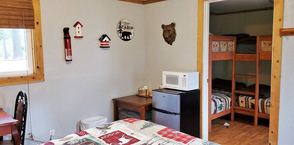 Camping Cabin B at Bigfoot Lodging Lassen Np in Shasta County
