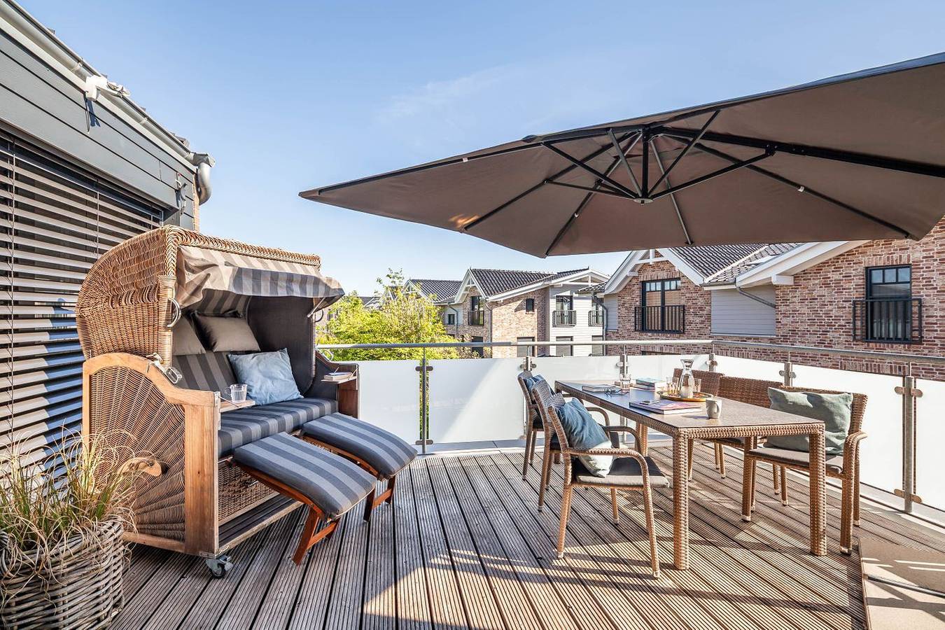 Ganze Wohnung, "Levante Loft", mit Dachterrasse und zwei Schlafzimmern für bis zu 4 Personen! in Hafen Büsum, Büsum