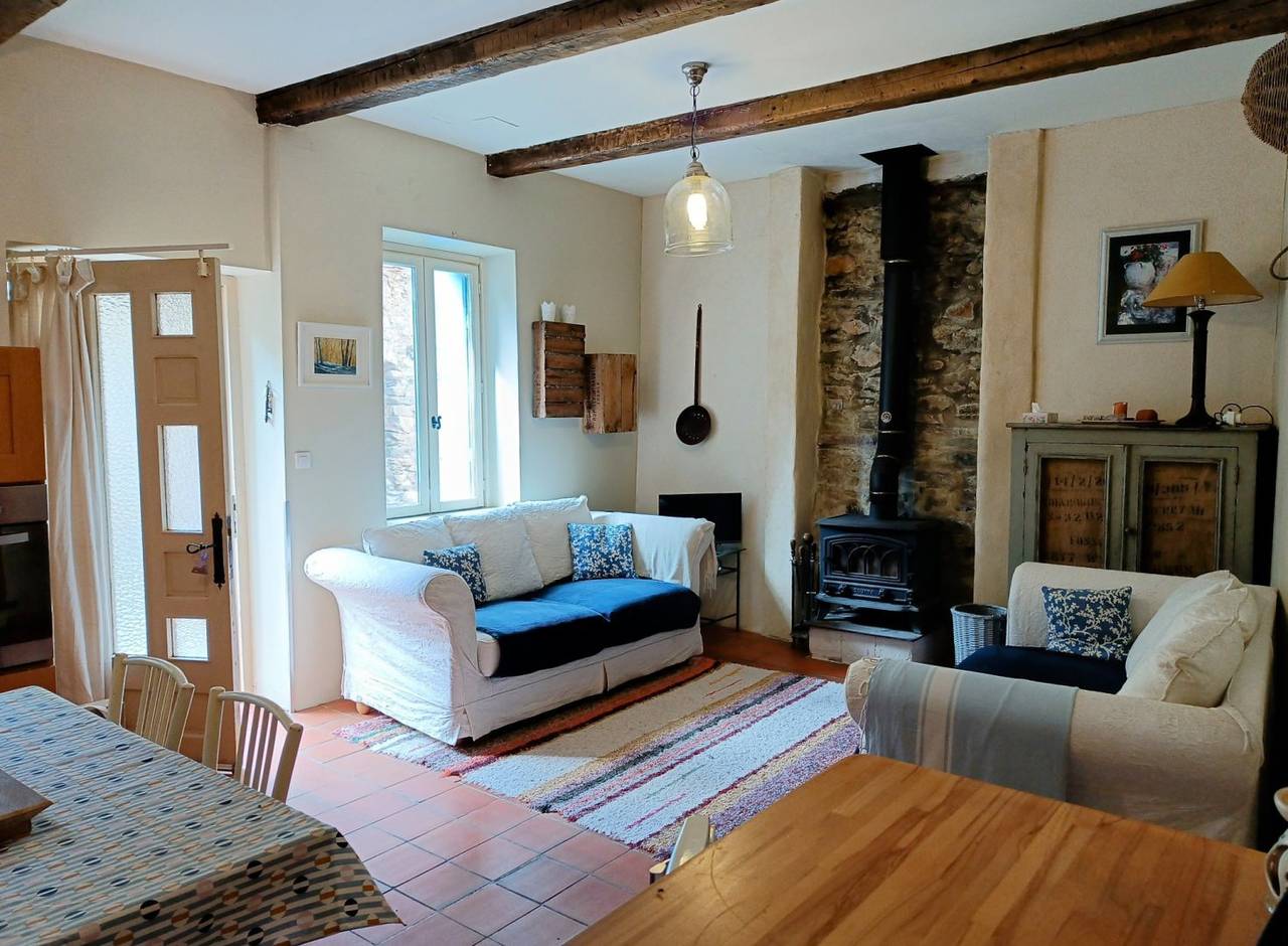 Ceps Cottage, maison en pierre in Roquebrun, Région de Béziers