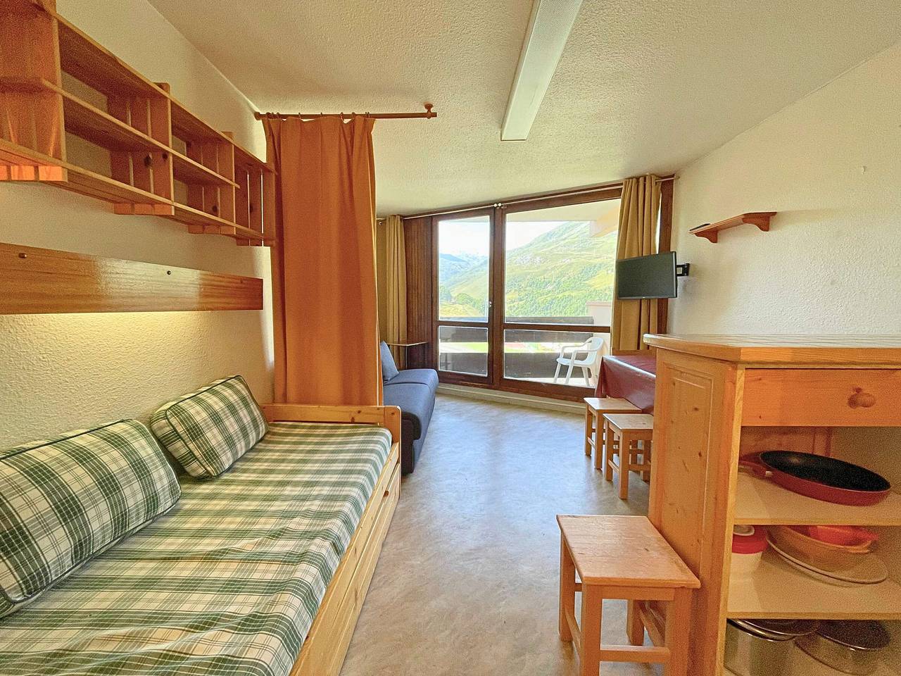 Ganzes Studio, Klassisches Studio 19m², Süd, Haustiere Ok, Les Menuires in Les Menuires, Saint-Martin-de-Belleville