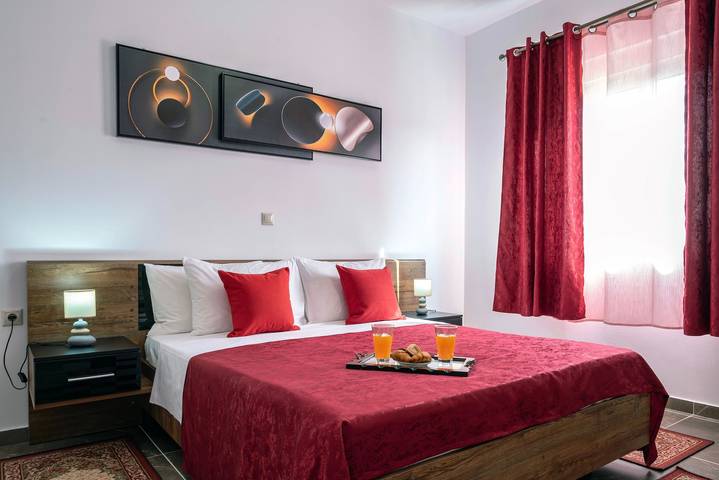 Vakantieappartement voor 6 personen, met tuin en balkon op Rhodos