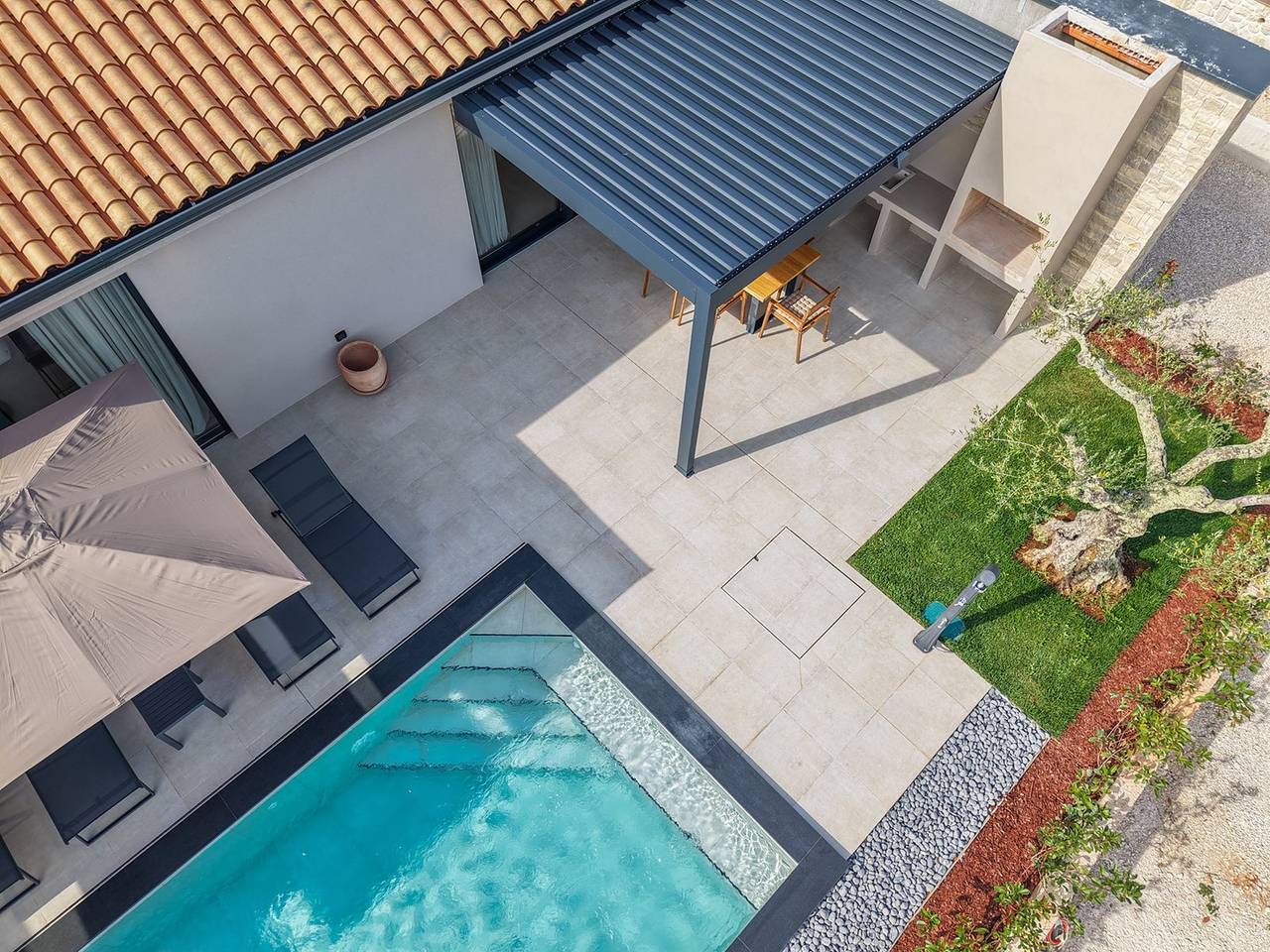 Villa Simeoni in Tar-Vabriga, Umag og Omland