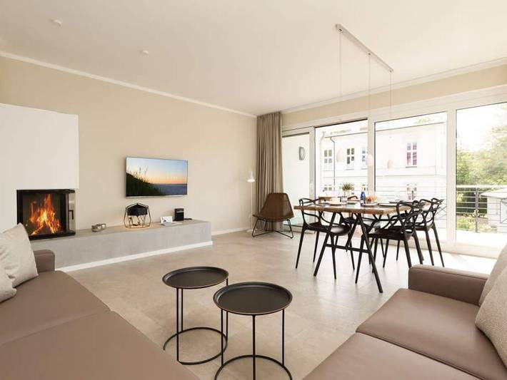 Ferienwohnung für 4 Personen, mit Balkon und Terrasse sowie Sauna und Ausblick
