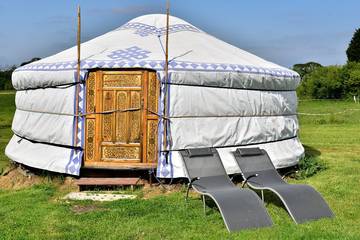 Yourte pour 4 personnes, avec jardin dans le Finistère