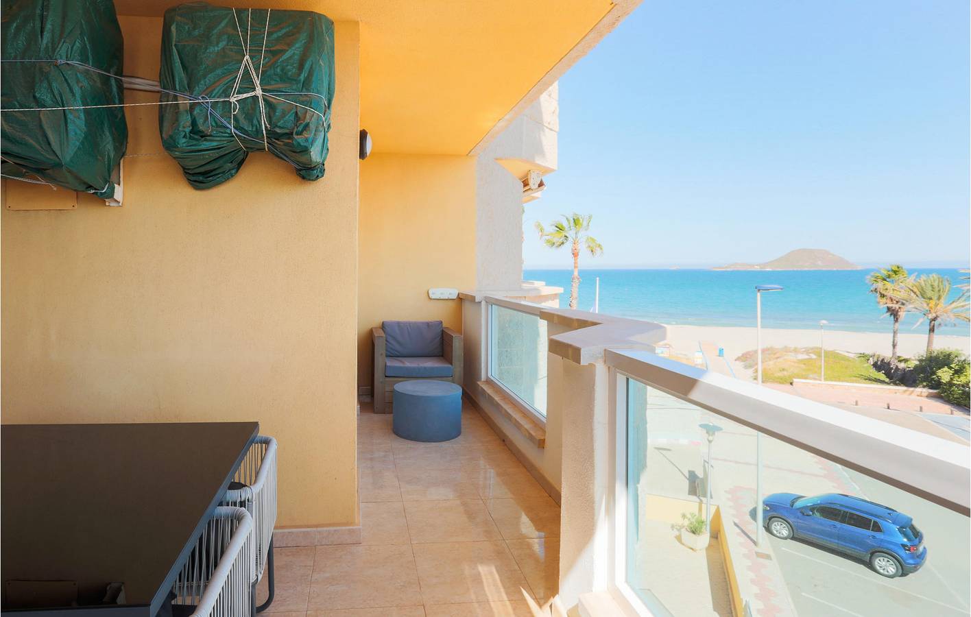 Entire holiday apartment, Poolside Terrace Apartment, Walk to Beach & Dining in Los Miradores del Puerto, San Javier