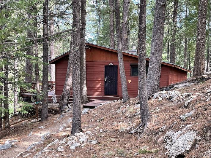 Log cabin for 4 people, with terrace in Tanque Verde