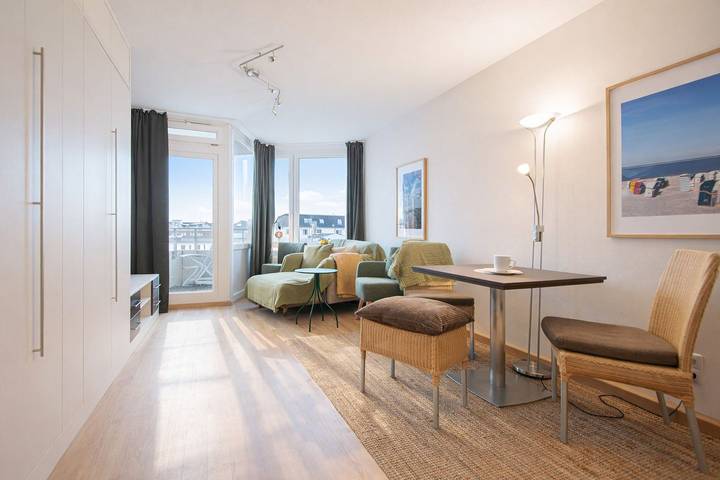 Ferienwohnung für 2 Personen, mit Balkon auf Borkum