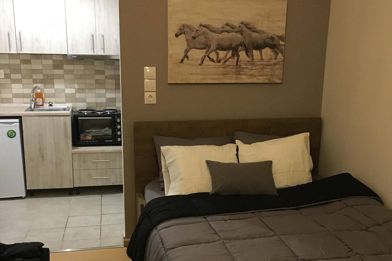 Apartamento vacacional entero, Studio Sleeps 2 with Wi-Fi in Región de Thessaloniki