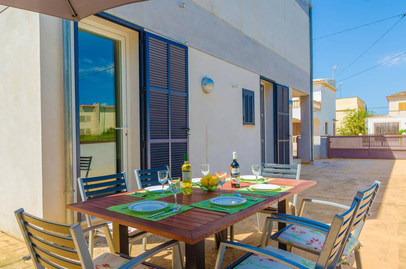 Mosaic - Coqueto chalet con bonitas terrazas y porche cerca de la playa. Wifi Gratis in Es Trenc, Campos