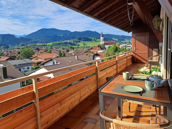 Ferienwohnung für 5 Personen, mit Balkon und Ausblick