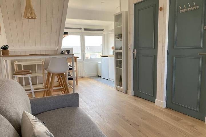 Appartement entier, Studio avec vue mer, centre de Langrune in Langrune-sur-Mer, Région de Caen