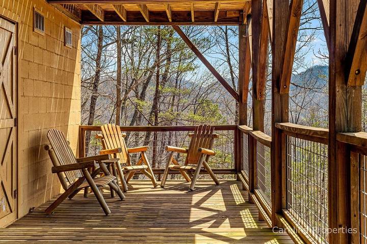 Blockhütte für 7 Personen, mit Balkon/Terrasse, mit Haustier - 1
