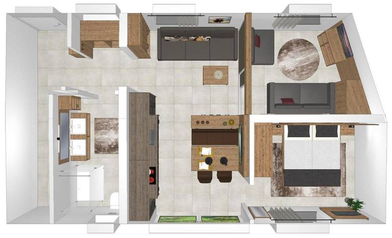 Gîte pour 5 personnes, avec terrasse ainsi que sauna et vue à Lermoos - 4