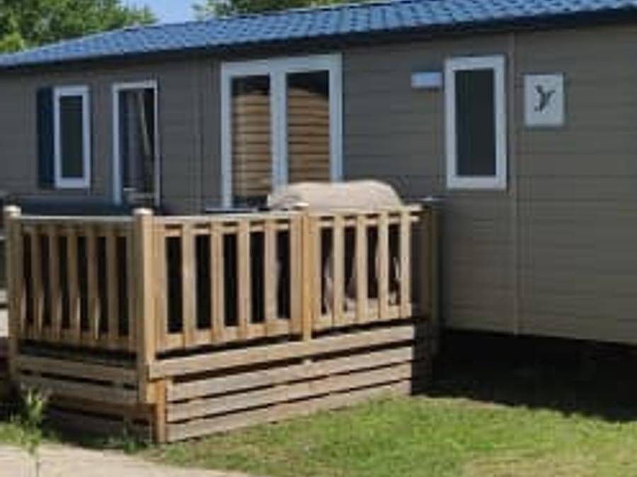 Siblu Camping Lauwersoog - Mobilhome 6 personas - Mobil home Excellence 3 habitaciones (6 pers) terraza in Lauwersmeer, Mar del Norte Holanda