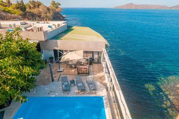 Villa pour 4 personnes, avec jardin ainsi que piscine et vue à Bodrum
