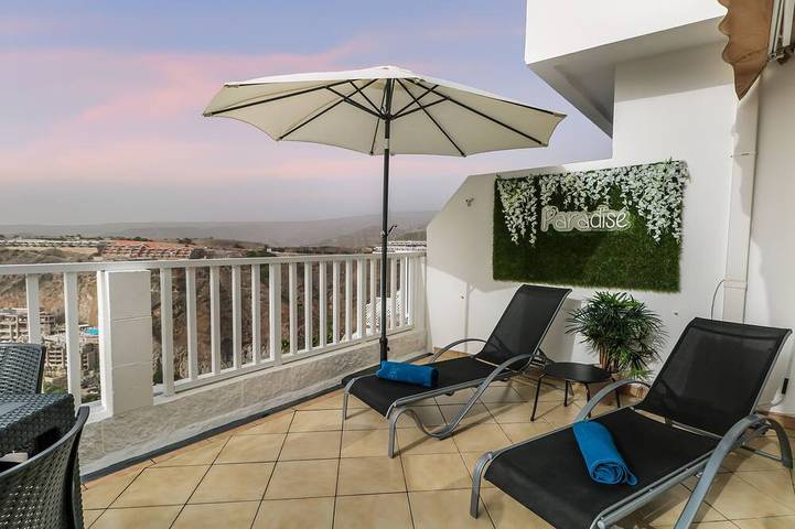 Appartamento per 3 persone, con piscina e balcone in Playa de Amadores