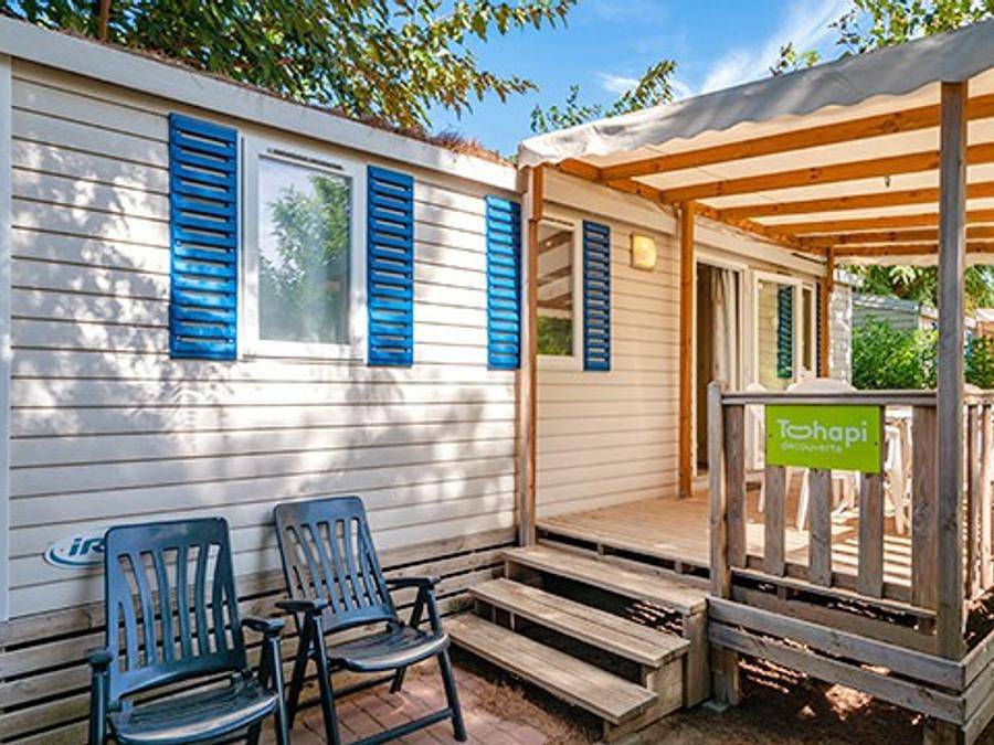 Camping Les Fontaines - Mobile home 6 persons - Mobile-home | Comfort Xl | 3 Bedrooms | 6 Pers. | Raised terrace in Ivry-la-Bataille, Évreux region