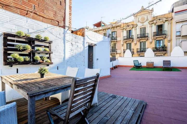 Apartamento para 6 personas, con Jardín en Gracia