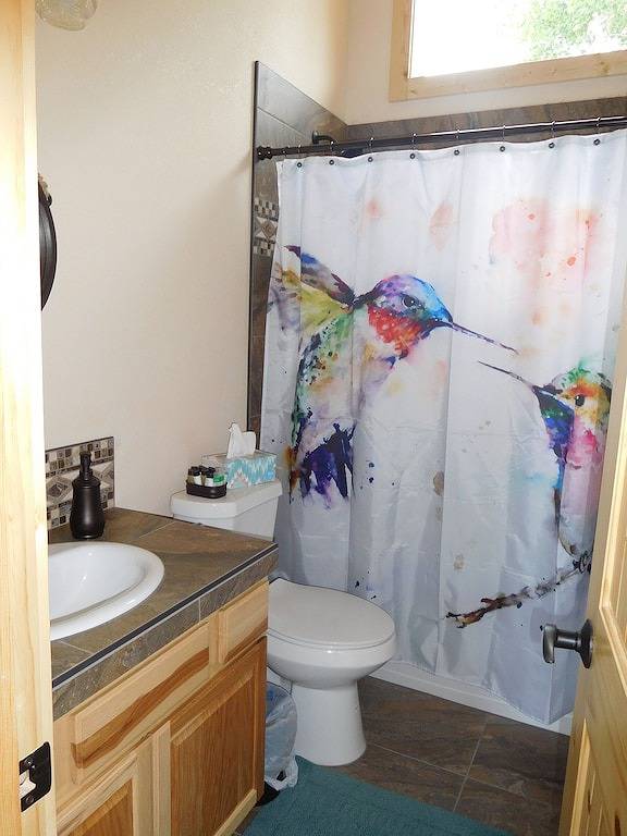 Abgeschiedene Berghütte im Wald in Park County