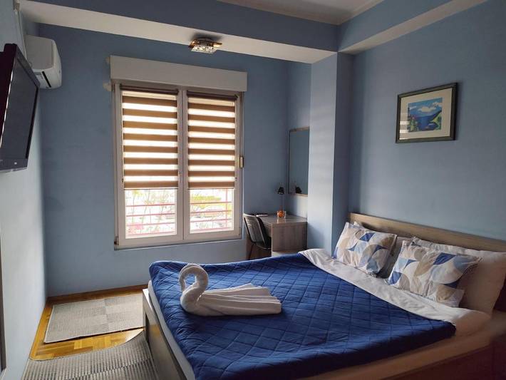 Apartament wakacyjny dla 5 osób, z Balkon i Taras oraz Widok w Podgorica