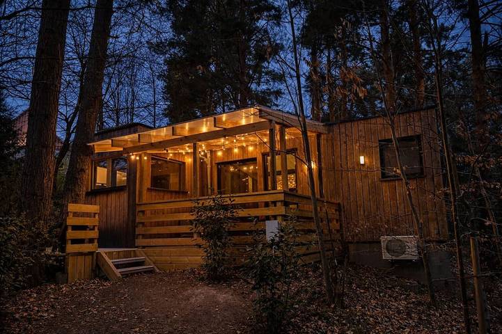 Chalet pour 2 personnes, avec jacuzzi et balcon ainsi que sauna et jardin - 1