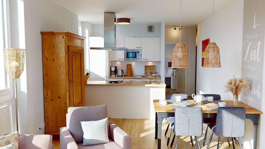 Ferienwohnung für 4 Personen, mit Balkon und Sauna, mit Haustier in Neustadt in Holstein