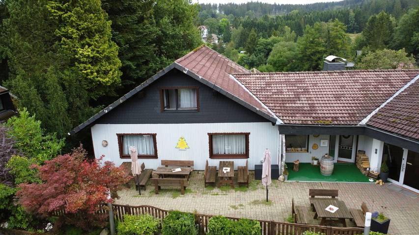 Hütte für 8 Personen, mit Sauna und Balkon sowie Ausblick, mit Haustier in Goslar