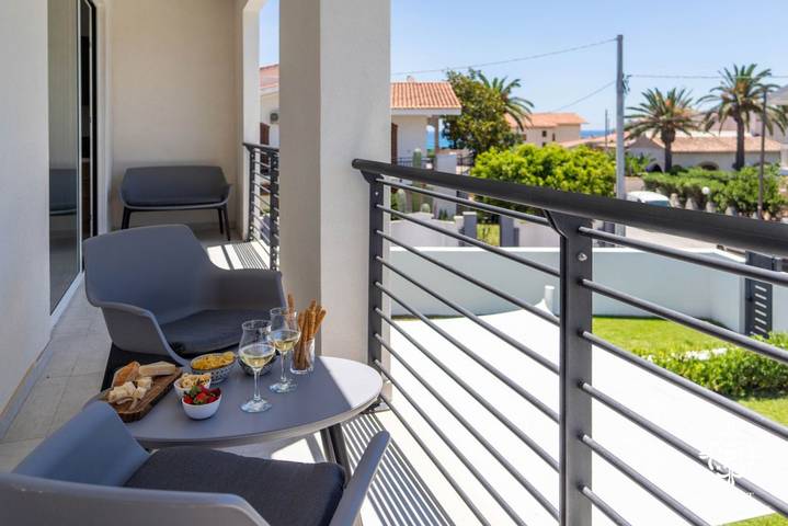 Appartamento per 4 persone, con giardino e vista oceano in Arenella