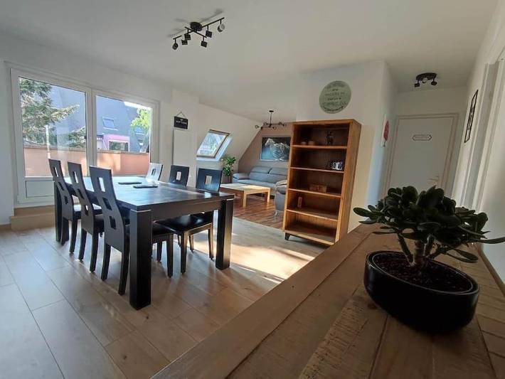 Gîte pour 6 personnes, avec Balcon et Terrasse dans Logelbach