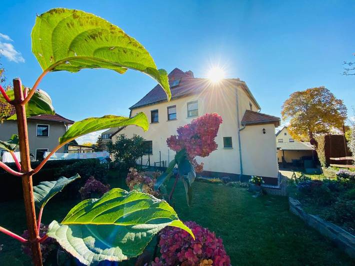 Ferienhaus für 4 Personen, mit Terrasse und Garten sowie Ausblick in Colditz